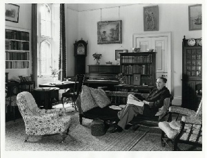 EM Forster in his rooms